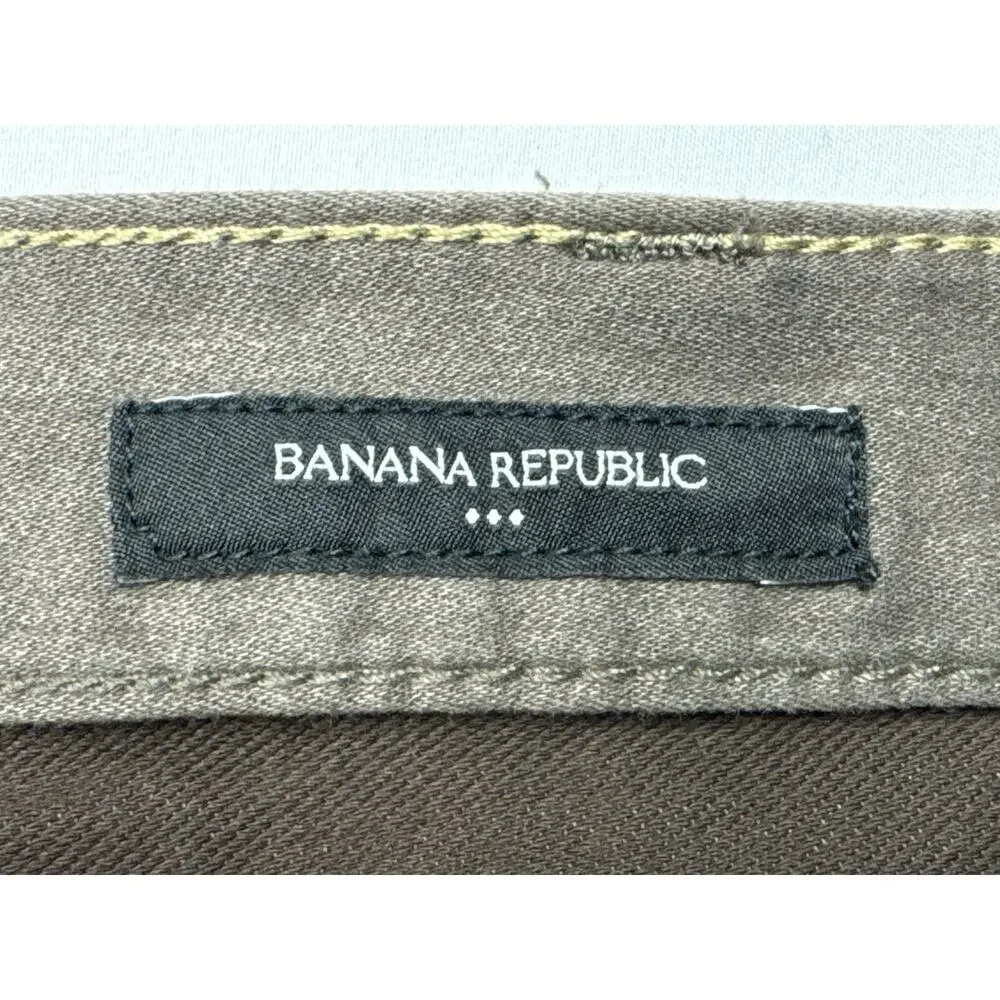 Banana Republic Men's Skinny Fit Brown Travel Jean Pants‎ - 42x32 (42x30)